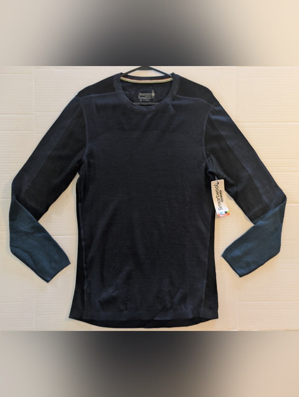 Smartwool Men’s Black Merino Crew Neck Long Sleeve Shirt- M (NWT)